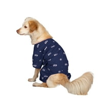 Гап домашно милениче, облека за кучиња, сино лого печати пижама за миленичиња