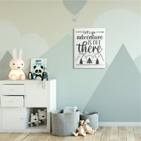 Adventure industries Adventure's There Chaping Camping Thand Mountain Range Canvas Wallидна уметност, 30, дизајн од AE Design