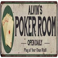 Покер Соба Алвин Метал Знак Игра Декор 108240048020